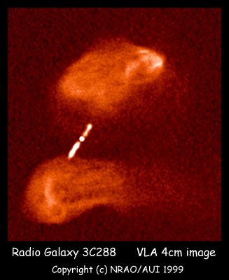 3C288 VLA 4cm image (click to download larger image)