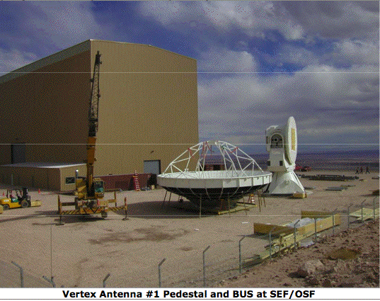 VertexRSI Pedestal Assembly at OSF