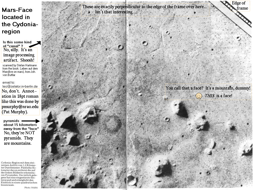 pyramids, etc. on Mars,