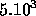 5.10^3