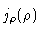 $j_\rho(\rho)$