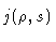 $j(\rho, s)$