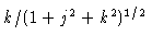 $k/(1+j^2+k^2)^{1/2}$