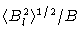 $\langle
B_l^2 \rangle^{1/2} / B$