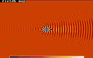 13-element array, max. supergain, near fields