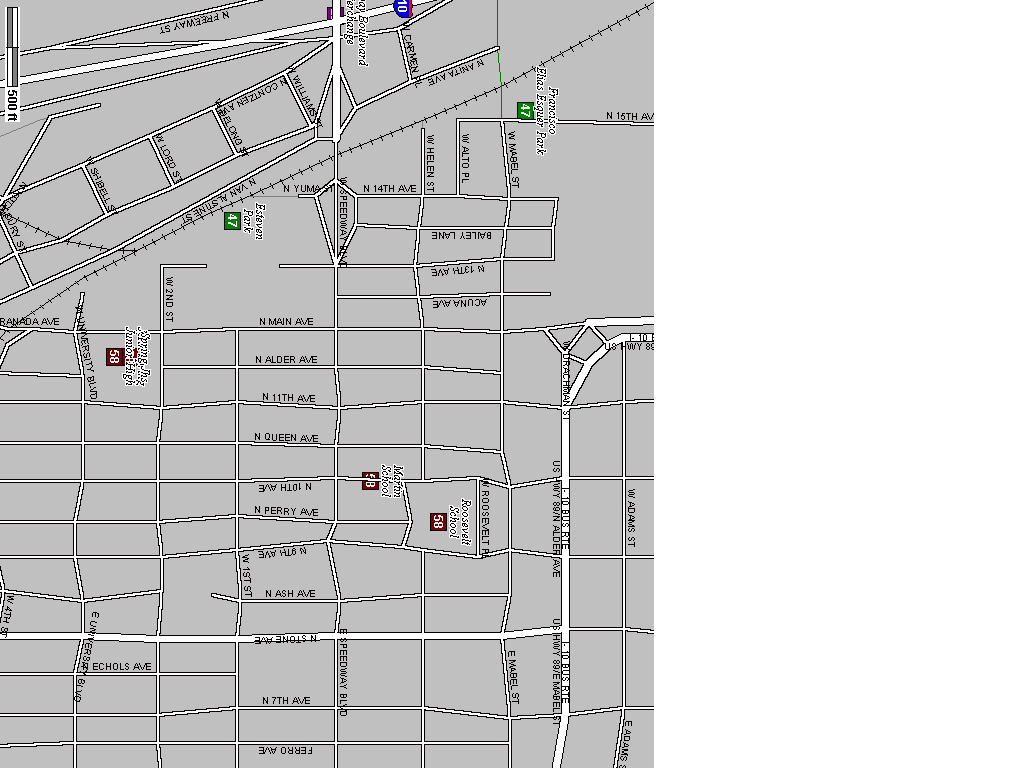 Leave the I10 at the Speedway intersection