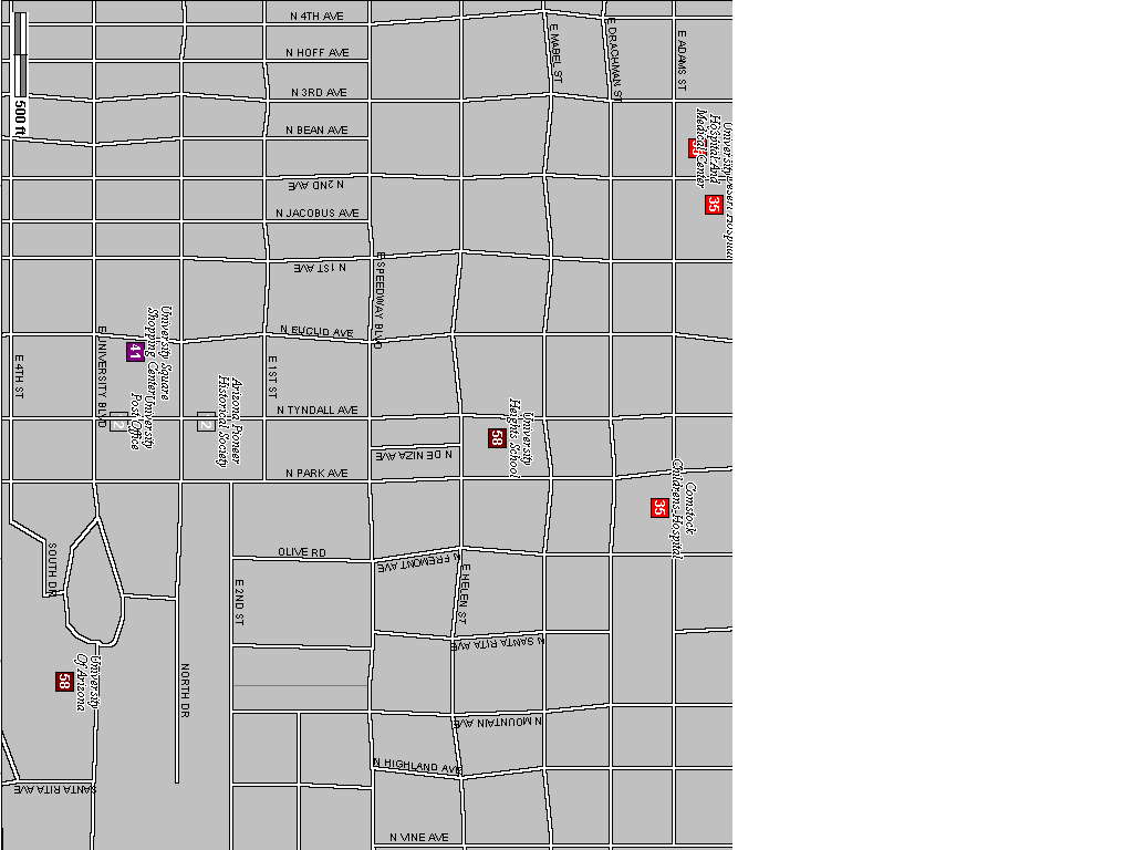 NRAO is south of Speedway, on the east
side of Cherry Ave.