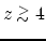 $z\stackrel{>}{_{\sim}}4$