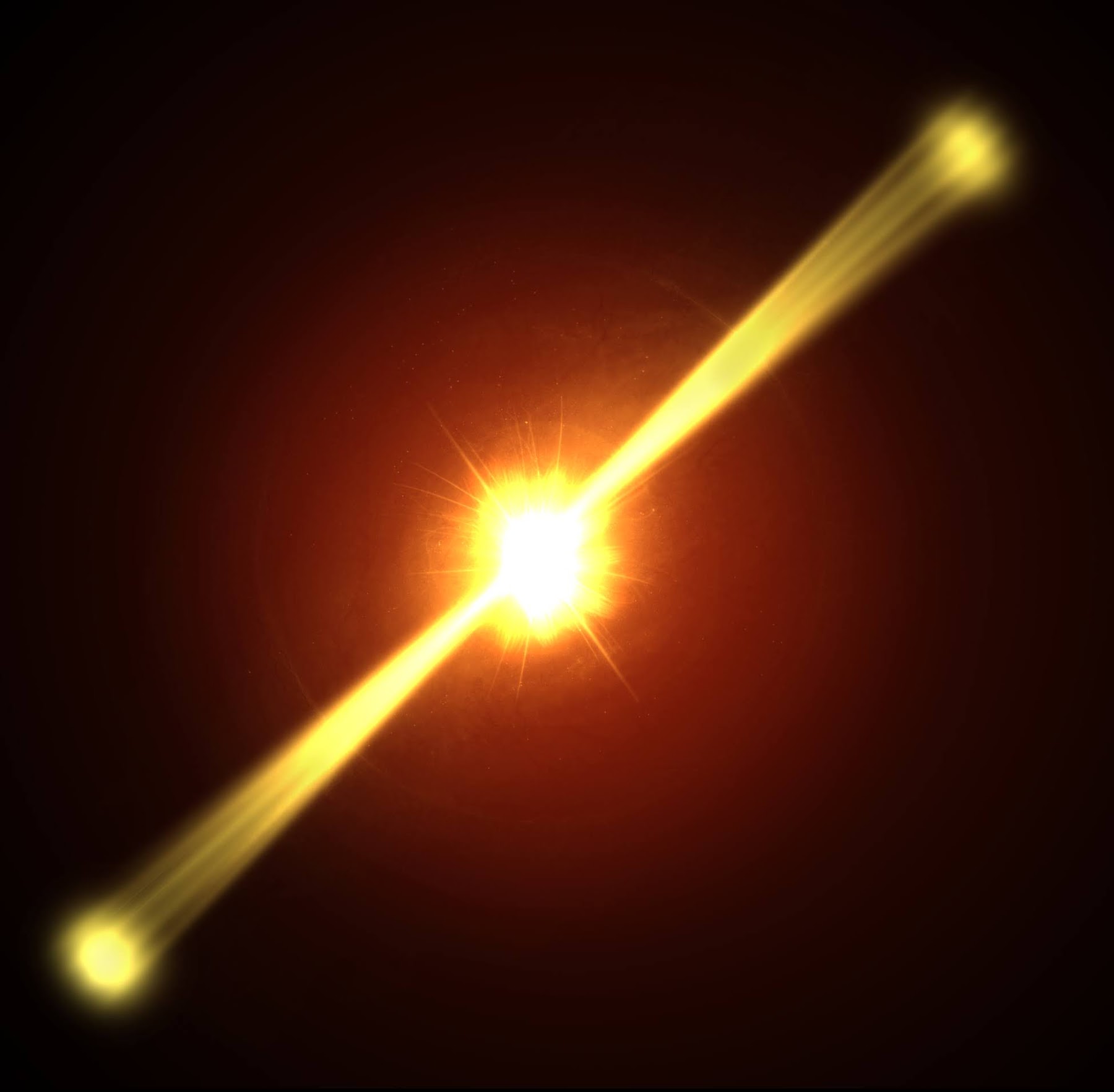 Collimated explosion